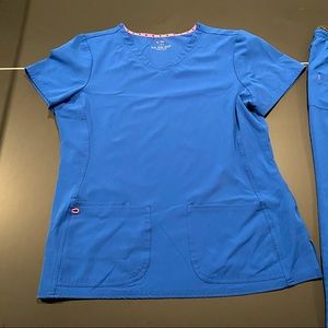 Royal blue scrub top!